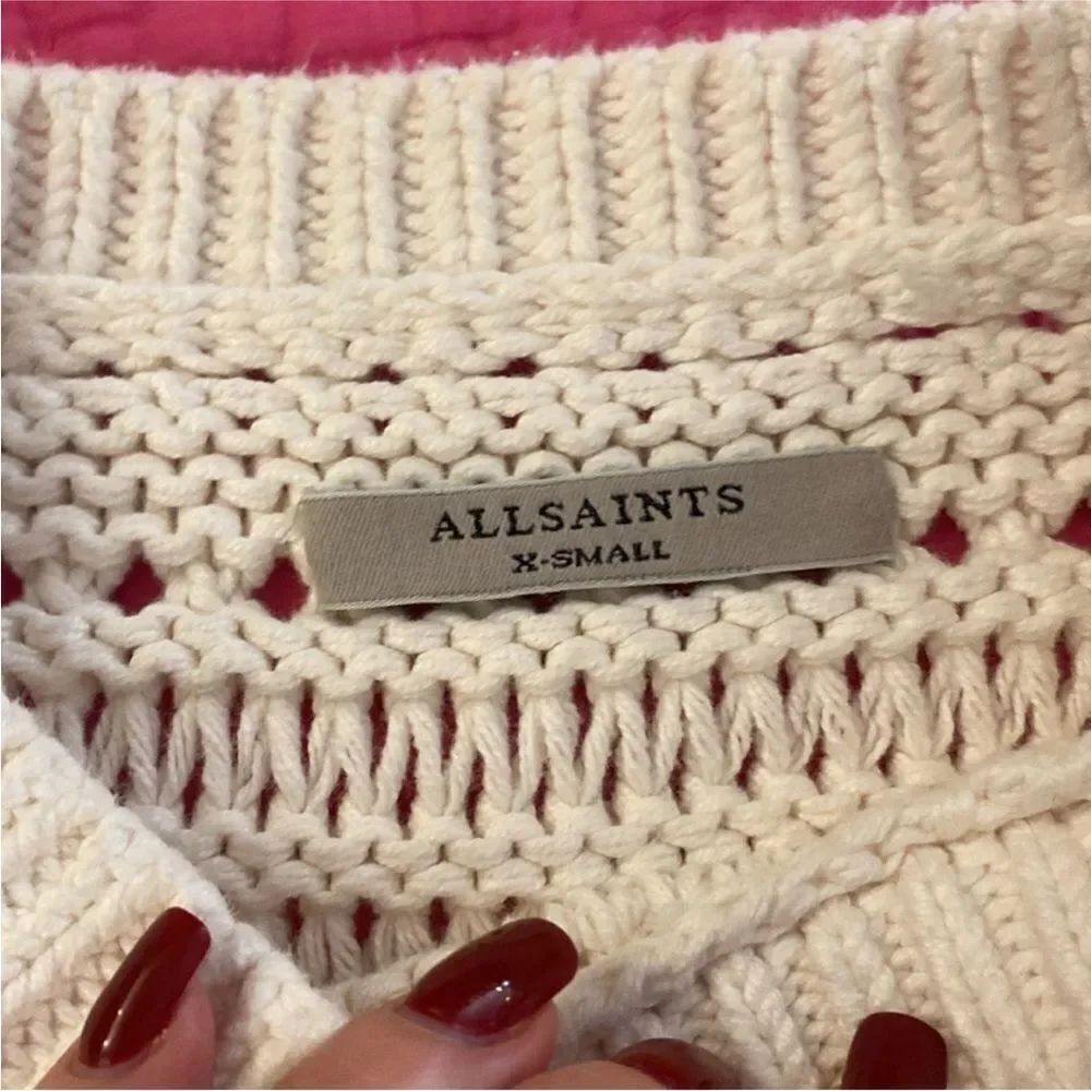 All Saints Women's Cream Sweater, XS - Picture 6 of 8